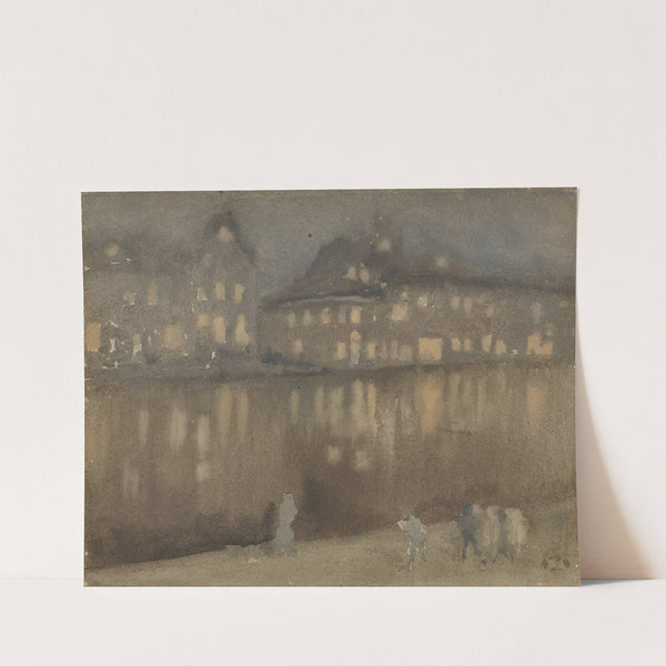 Grand Canal, Amsterdam: Nocturne (1882) by James Abbott McNeill Whistler