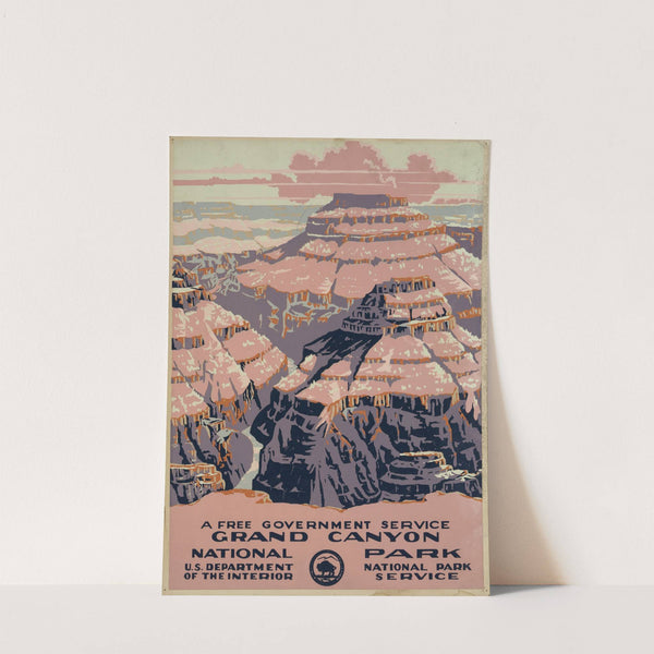 Grand Canyon National Park, a free government service (1938) by Chester Don Powell