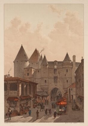 Grand Châtelet. Vue prise de la rue Saint-Denis (1875-1882)