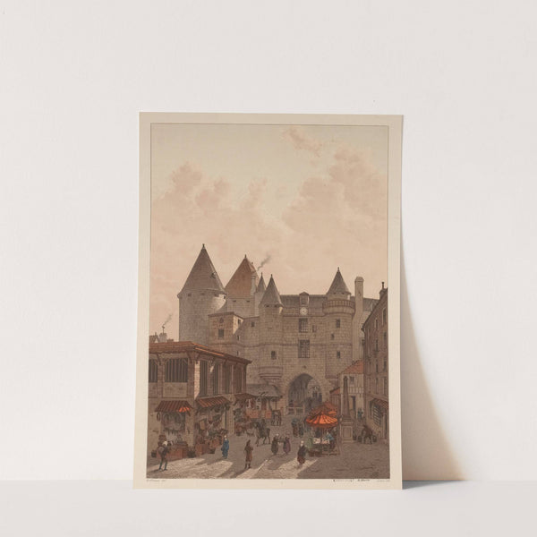 Grand Châtelet. Vue prise de la rue Saint-Denis (1875-1882) by Eugène Ciceri