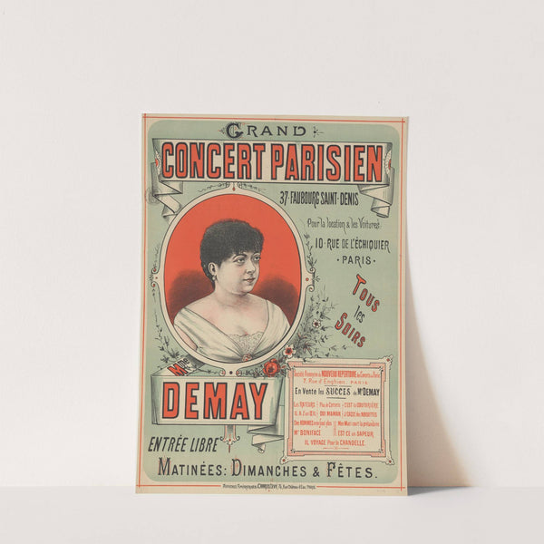 Grand Concert Parisien, 37 Faubourg Saint-Denis… Mme Demay (1886) by Imp. Charles Lévy