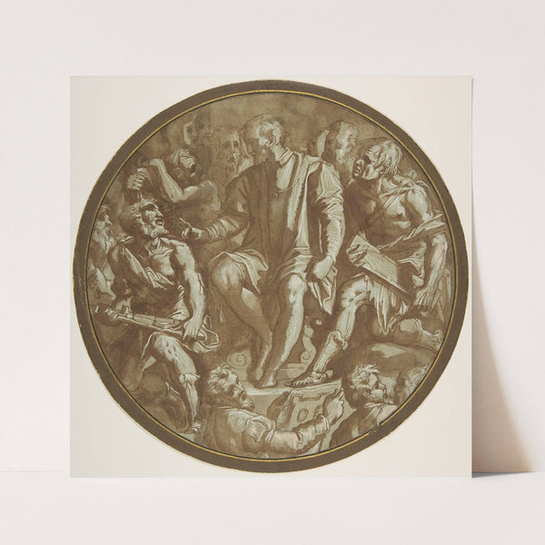 Grand Duke Cosimo I of Tuscany Surrounded by his Artists. by Workshop of Giorgio Vasari