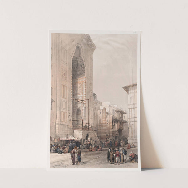 Grand entrance to the Mosque of the Sultan Hassan. (1846-1849) by David Roberts