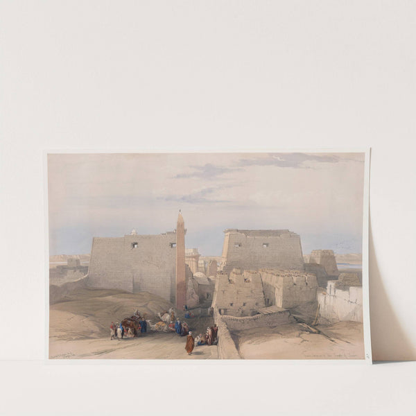 Grand entrance to the Temple of Luxor. (1846-1849) by David Roberts