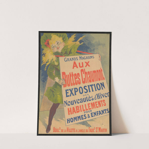 Grand Magazins Aux Buttes Chaumont. Exposition des nouveautés d’hiver (1890) by Jules Chéret