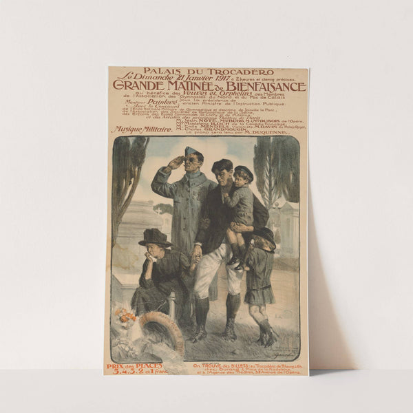 Grand matinee de Bienfaisance (Large charity matinee in favor of widows and orphans) (1917) by Lucien Jonas
