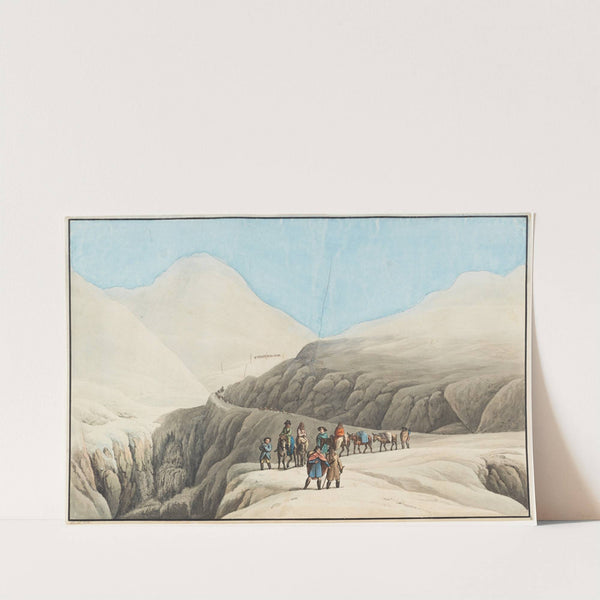 Grande roûte au Mont St. Gotthard, en Suisse, non loin de l’Hospice by Johann Gottfried Jentzsch