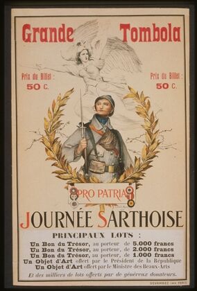 Grande Tombola. Journée Sarthoise – Pro Patria
