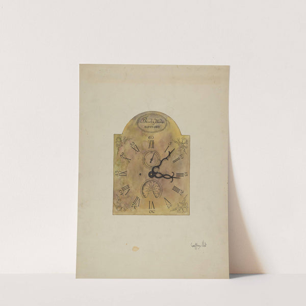 Grandfather Clock Dial by Geoffrey Holt
