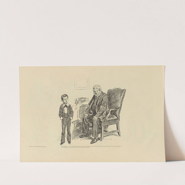 Grandfather; ‘Say, Willie, don’t you want to go through a toy shop with me this afternoon…’ (1900-1905) by Charles Dana Gibson