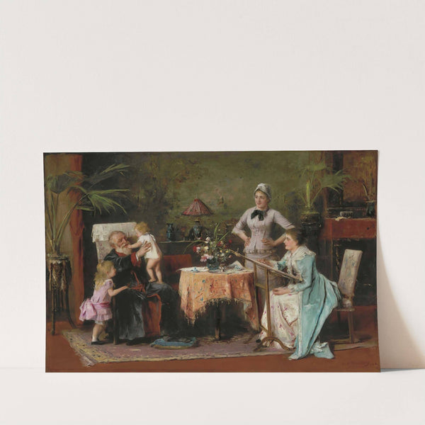 Grandfather’s Name Day (Nagyapó névnapja) (1886) by Mihály Munkácsy