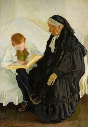 Grandmother with her grandson