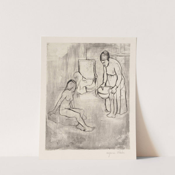 Grandmother with Louise, Nude Seated on the Floor (1910) by Suzanne Valadon