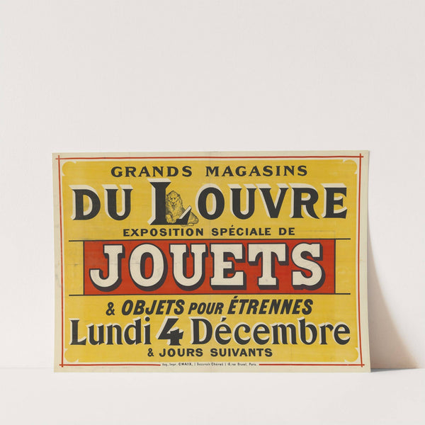Grands magasins du Louvre, exposition spéciale de Jouets. Lundi 4 décembre (1882) by Jules Chéret