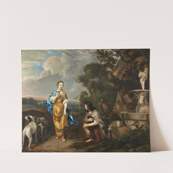 Granida and Daiphilo, Double portrait of a young couple by Jan Mijtens