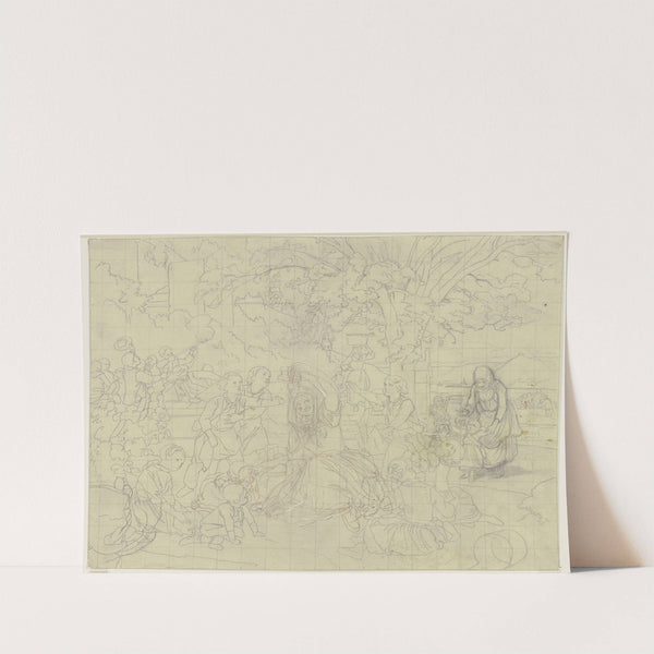 Grape harvest (ca. 1856) by Jakob Becker