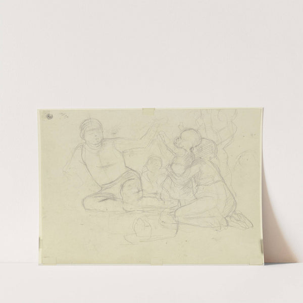 Grape picker (female) (ca. 1856) by Jakob Becker