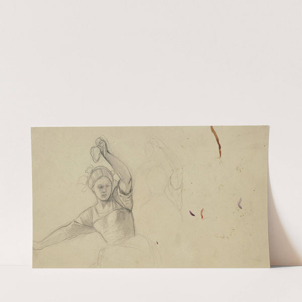 Grape picker (female) (ca. 1856) by Jakob Becker