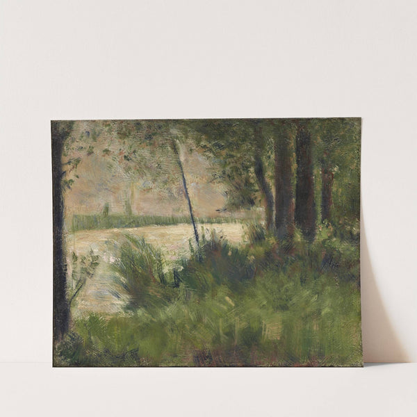 Grassy Riverbank (1881_1882) by Georges Seurat