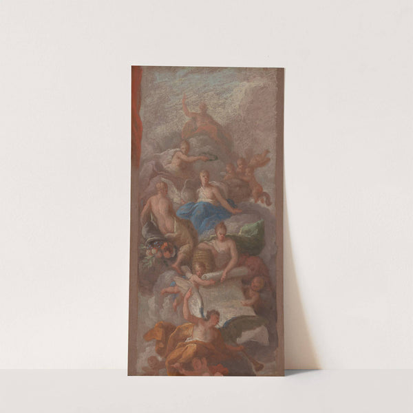 Gratitude Crowned by Peace, with Other Allegorical Figures of Industry, Fame and Plenty (between 1712 and 1713) by Sir James Thornhill