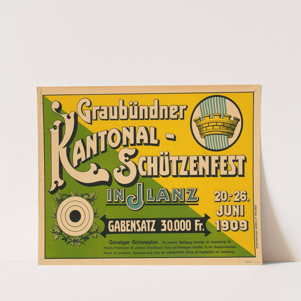 Graubündner Kantonal-Schützenfest 1909 (1909) by Plakatdruckerei Gehrig & Co.