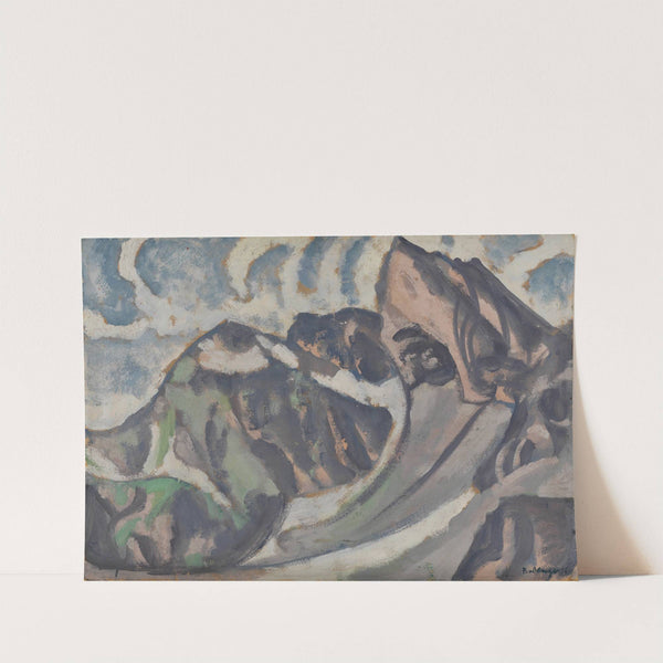 Graue Berglandschaft by August Babberger