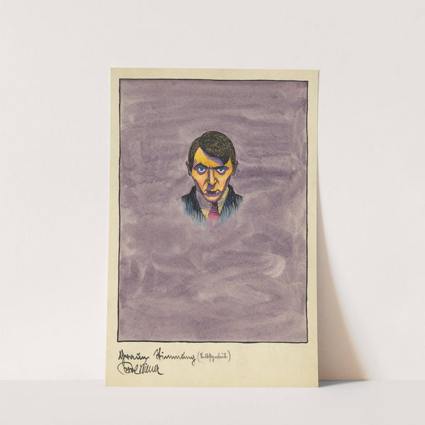 Graue Stimmung (Selbstporträt) by Karl Wiener