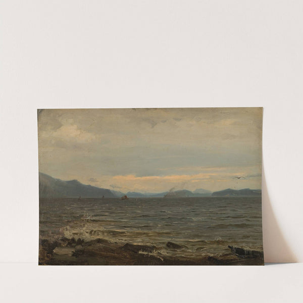 Gråvær, Bømmelen (1863) by Amaldus Nielsen