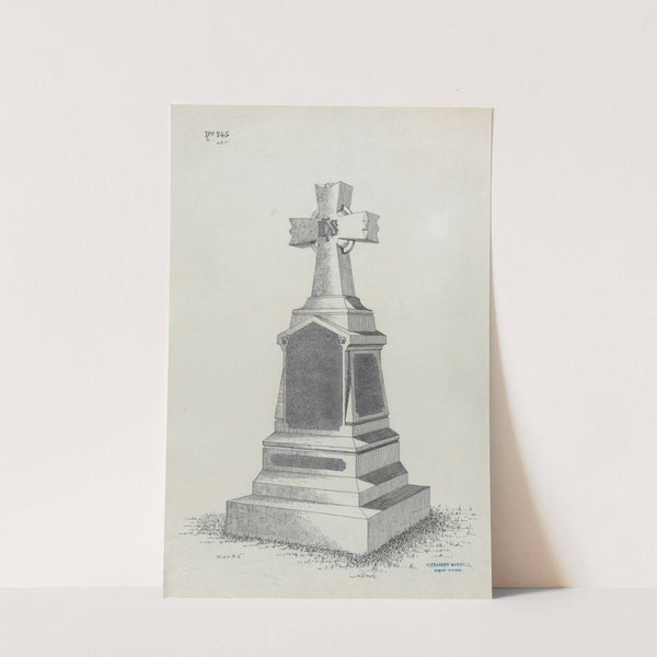 Grave Monument with Cross, No. 745 by Alexander Maxwell