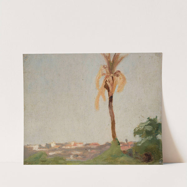 Grave of a holy man – landscape with a palm tree. From the journey to India by Jan Ciągliński