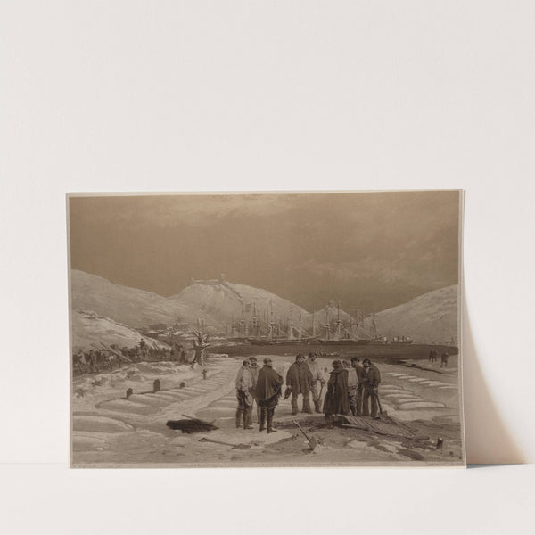 Graves at the head of the harbour of Balaklava (1855) by William Simpson