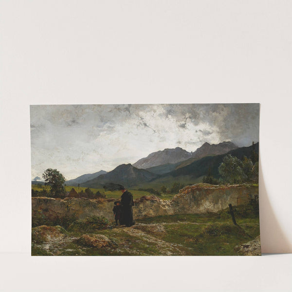 Graveyard in the mountains (1894) by Wojciech Gerson