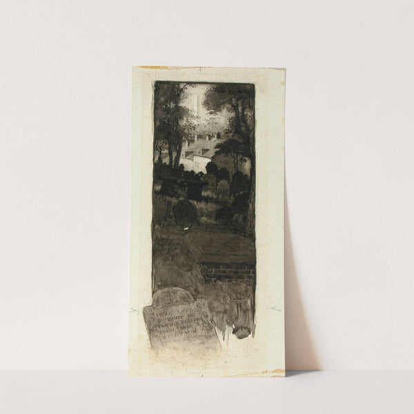 Graveyard Scene by Ernest Peixotto