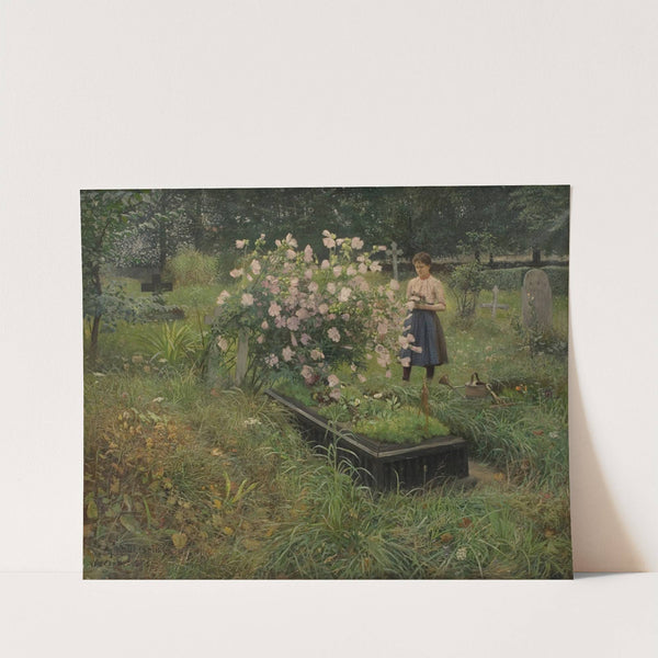 Graveyard Scene by Gottfrid Kallstenius