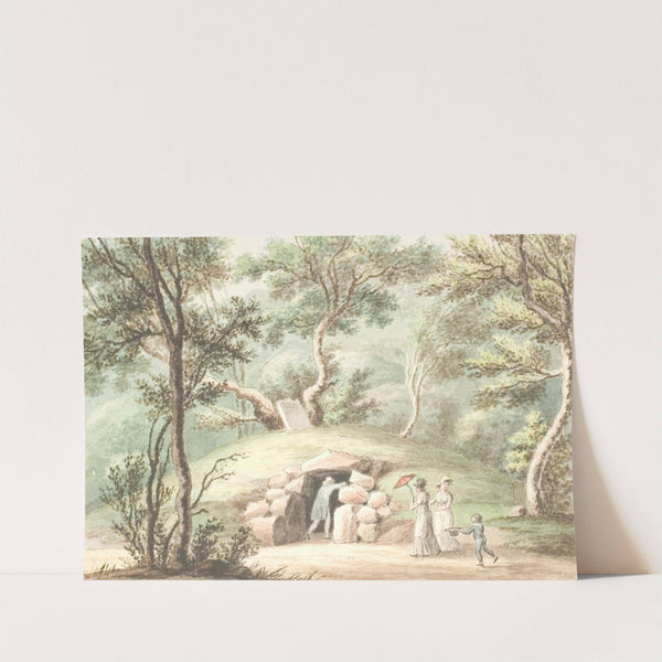 Gravhøj ved Jægerspris (1799) by Søren L. Lange