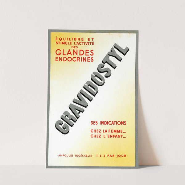 Gravidostyl (1938) by Laboratoires du docteur Roussel
