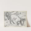 Grazing cow (ca 1918) by Ernst Ludwig Kirchner
