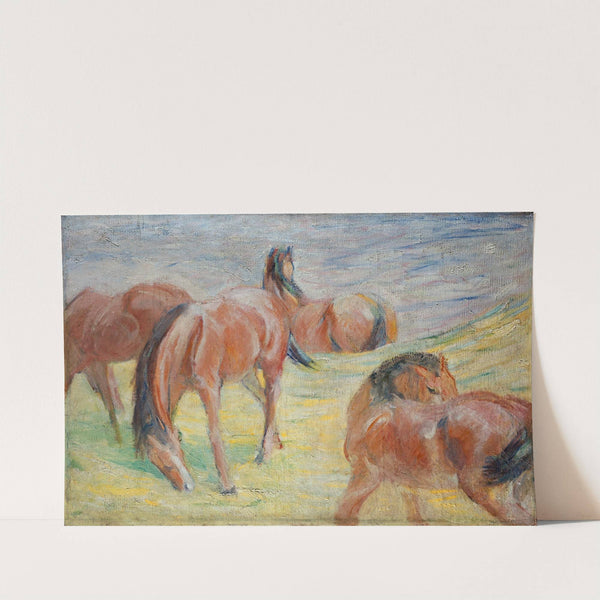 Grazing Horses I (1911) by Franz Marc