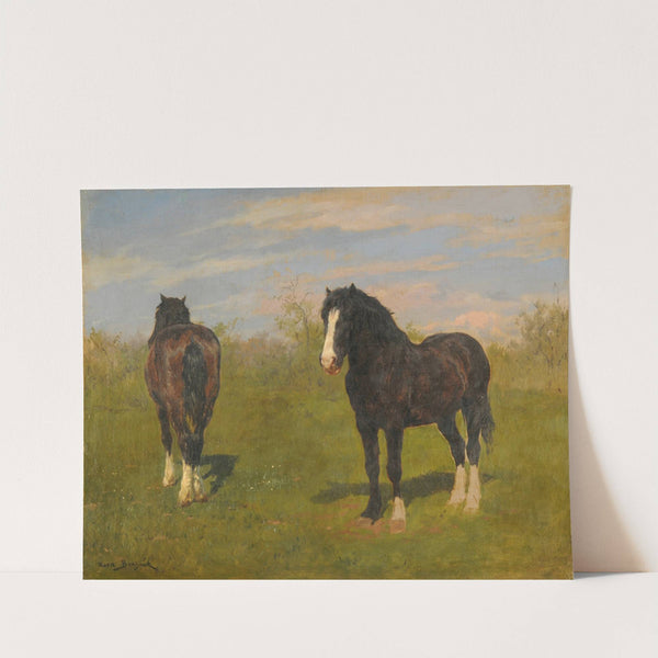 Grazing horses (19th century) by Rosa Bonheur