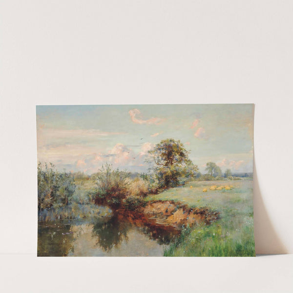 Grazing Sheep, Summer by Sir Alfred East
