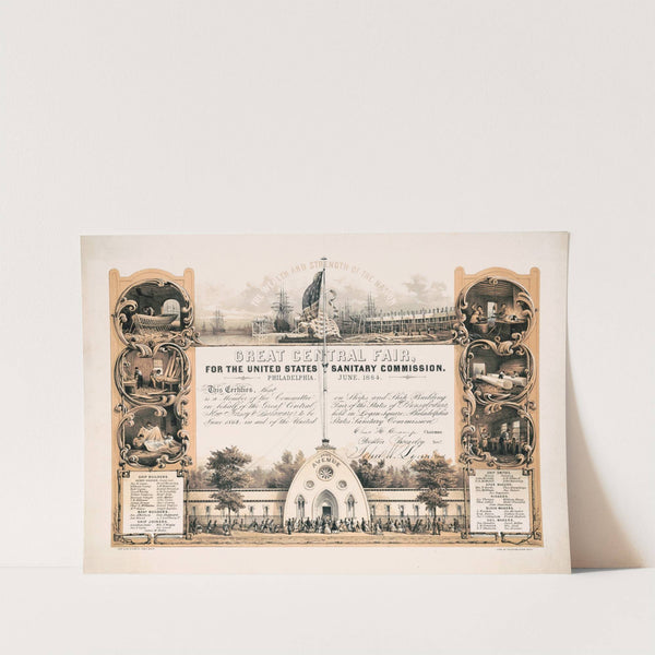 Great central fair, for the United States Sanitary Commission. Philadelphia, June, 1864 (1864) by James Fuller Queen