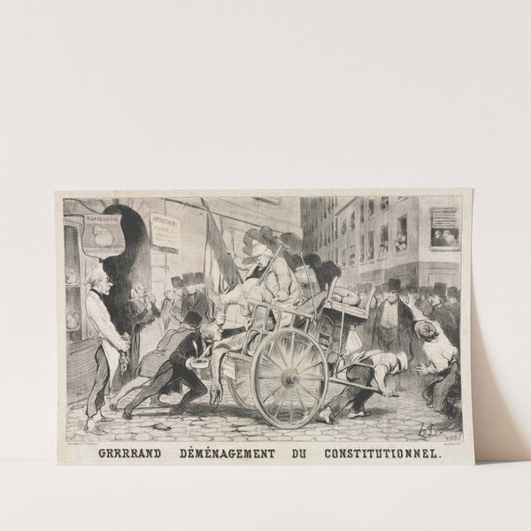 Great Removal of the Constitutional Establishment (1846) by Honoré Daumier