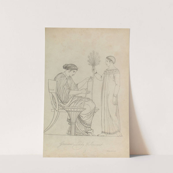 Grecian lady and servant by Thomas Baxter