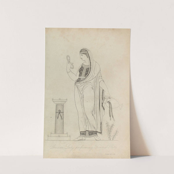 Grecian lady performing funeral rites by Thomas Baxter