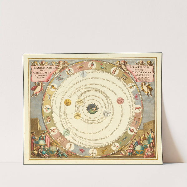 Greek Astronomer Aratus’ model of the universe (1660) by Andreas Cellarius