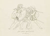 Greek combatants separated by a herald; from a fictile vase (1812)