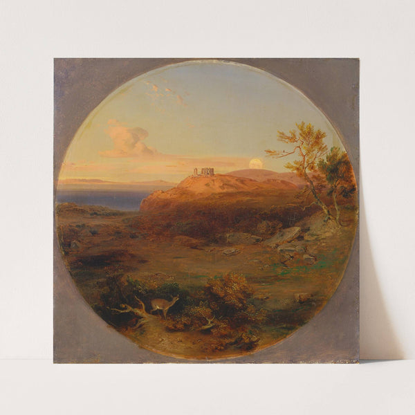 Greek Landscape on the Island of Aegina (1842 – 1845) by Carl Rottmann