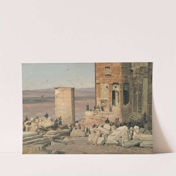 Greeks Working in the ruins of the Acropolis by Martinus Rørbye