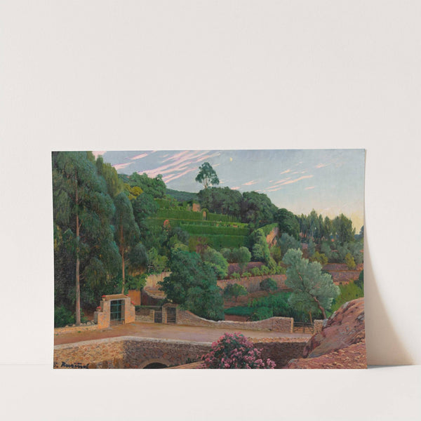 Green Amphitheater, a view of Sa Coma gardens by Santiago Rusiñol