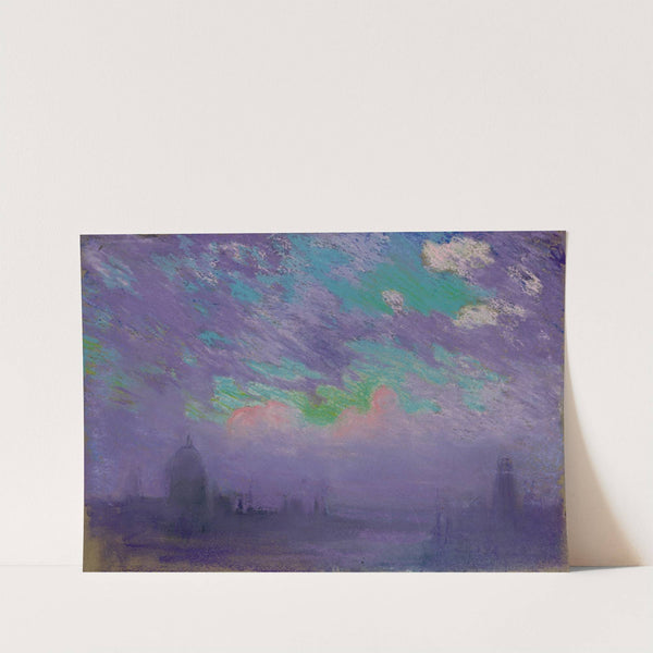 Green, blue and purple by Joseph Pennell